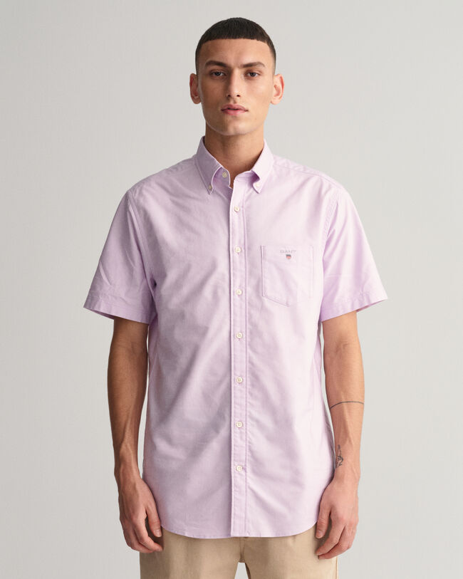 Camicia Oxford a maniche corte regular fit