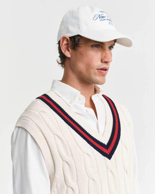 Smanicato in maglia a trecce