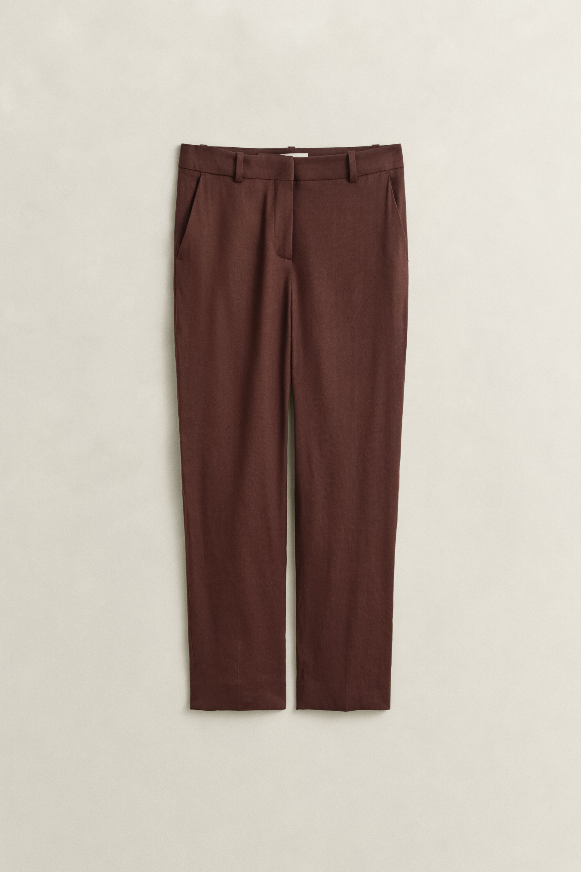 Pantaloni elasticizzati in lino sartoriali