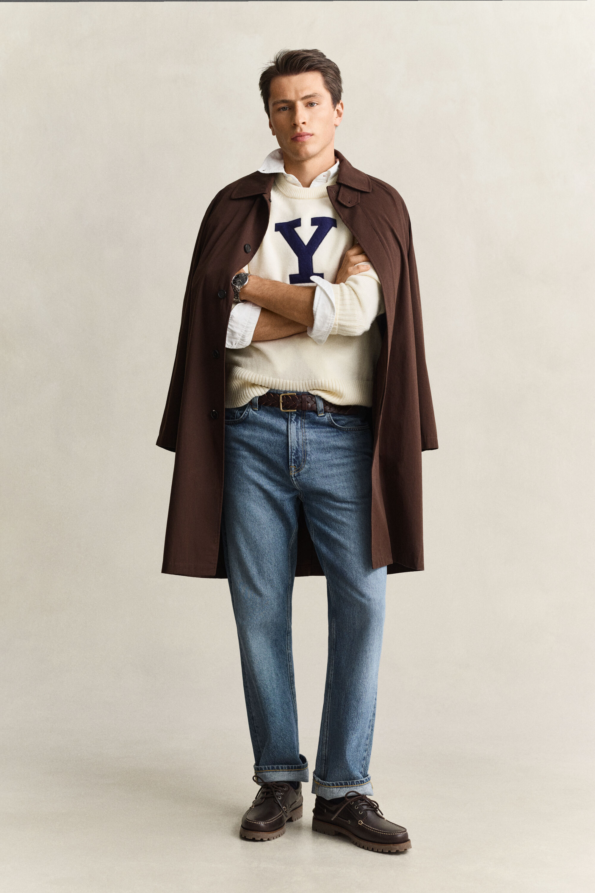 Maglia Gant x Yale in lana merino