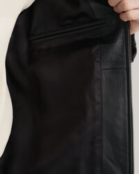 Giacca in pelle corta