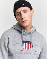 Felpa Archive Shield con cappuccio