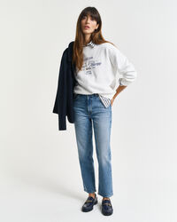 Jeans alla caviglia con gamba dritta