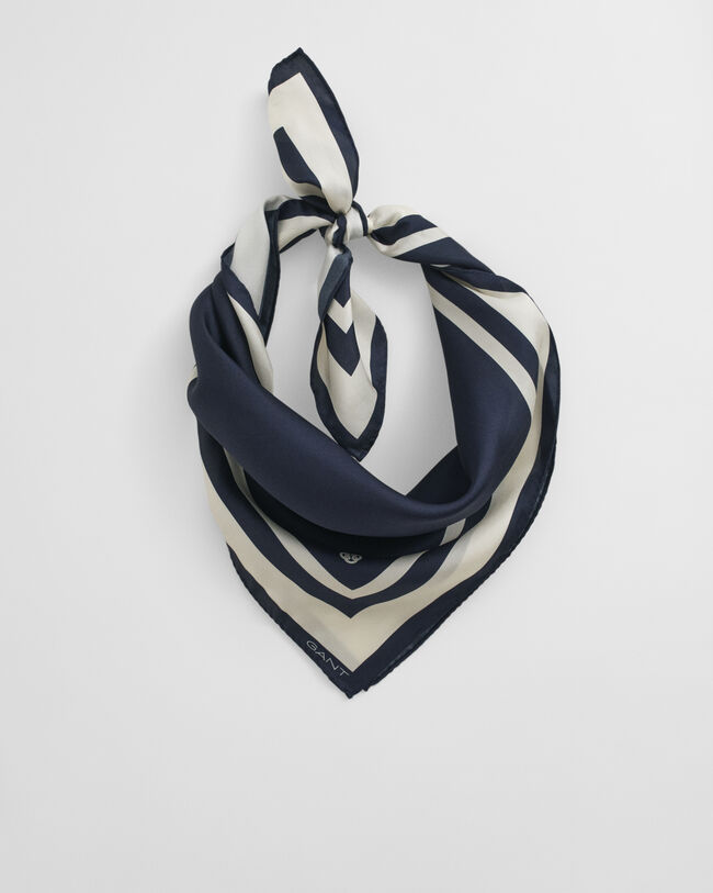 Foulard di seta con monogramma