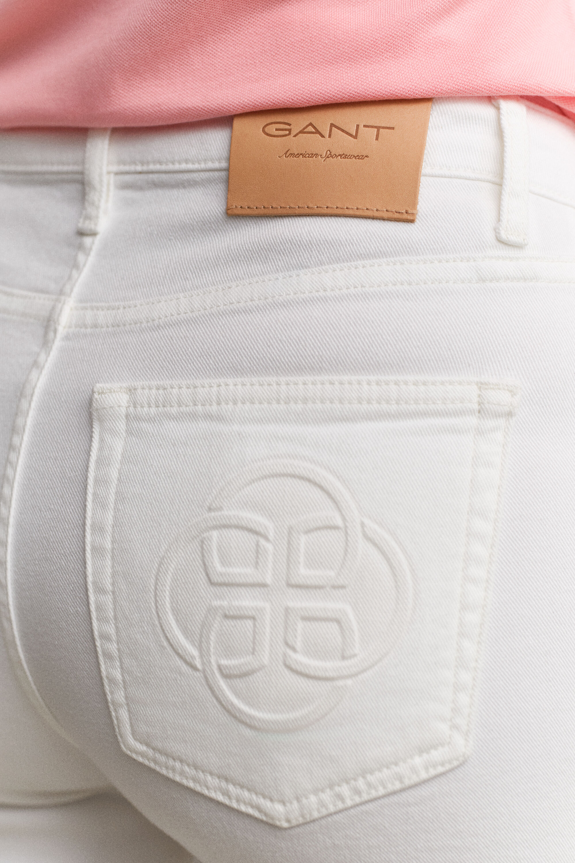 Jeans svasati con motivo Monogram