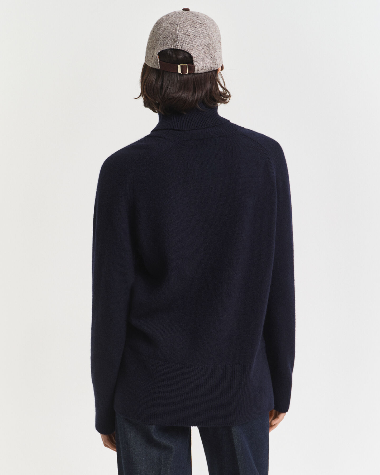 Maglia a collo alto in morbido lana misto cashmere