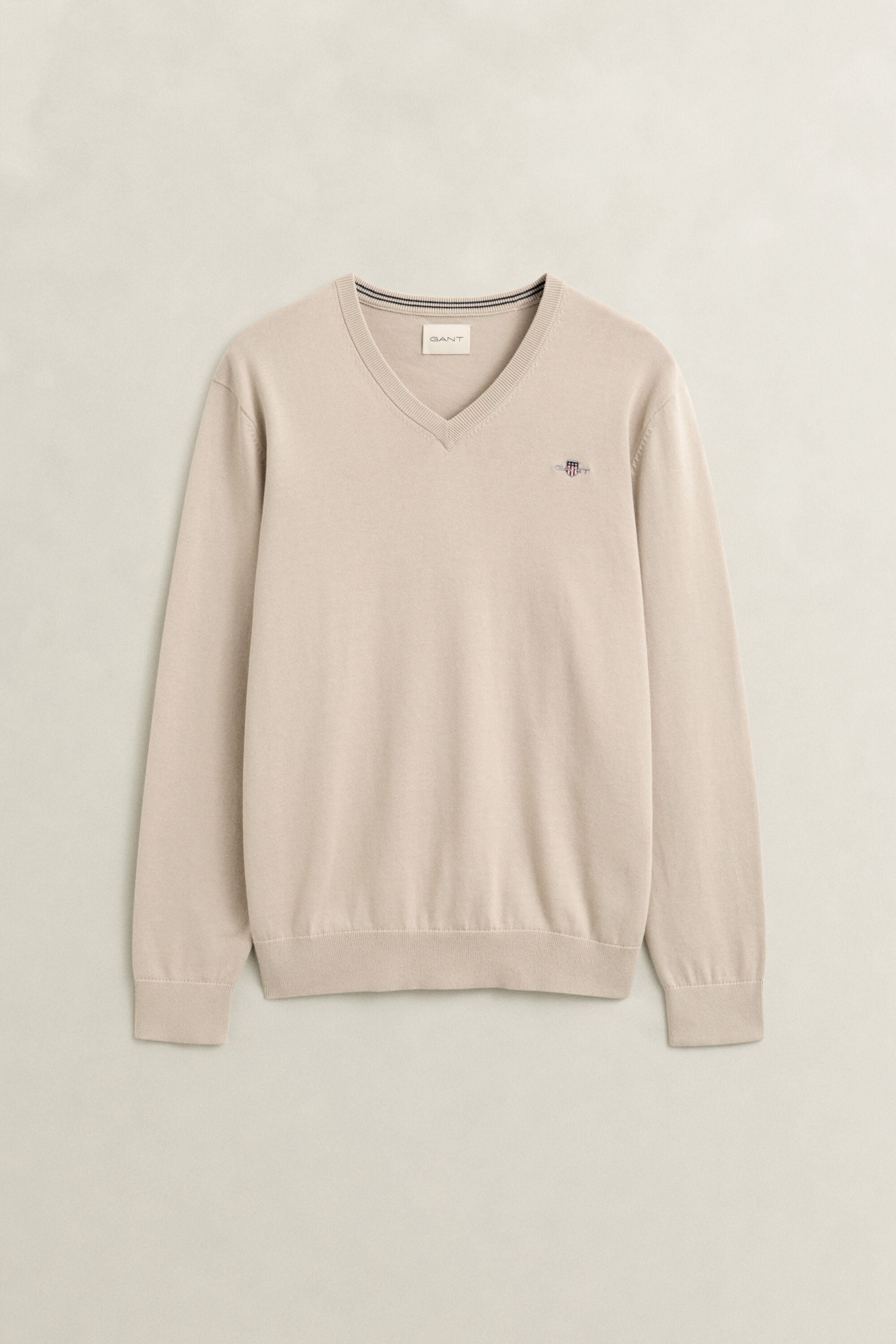 Maglia in cotone con scollo a V classico