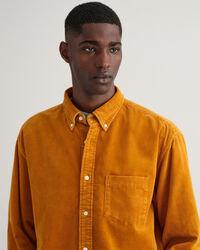 Camicia in velluto a coste d&eacute;lav&eacute; pesante relaxed fit