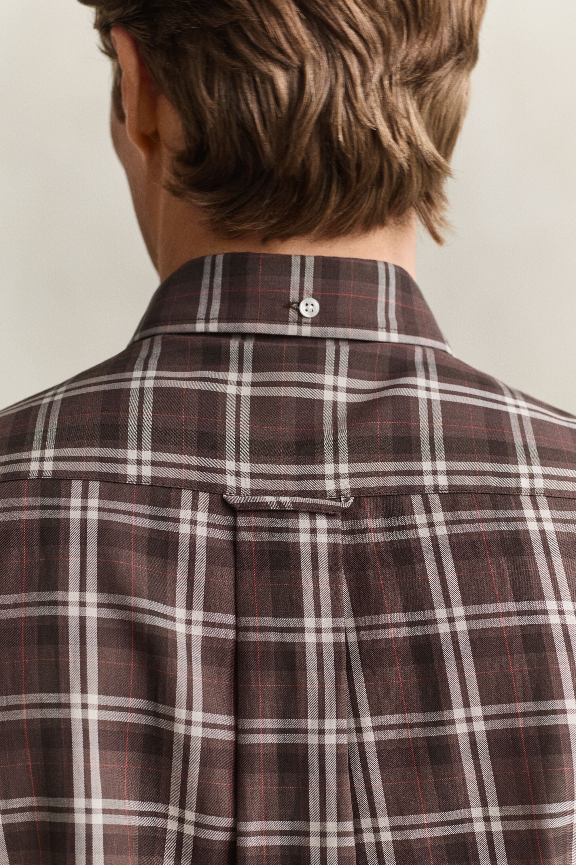 Camicia in twill a quadri