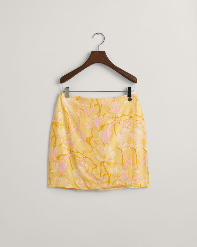 Minigonna a portafoglio Magnolia Print
