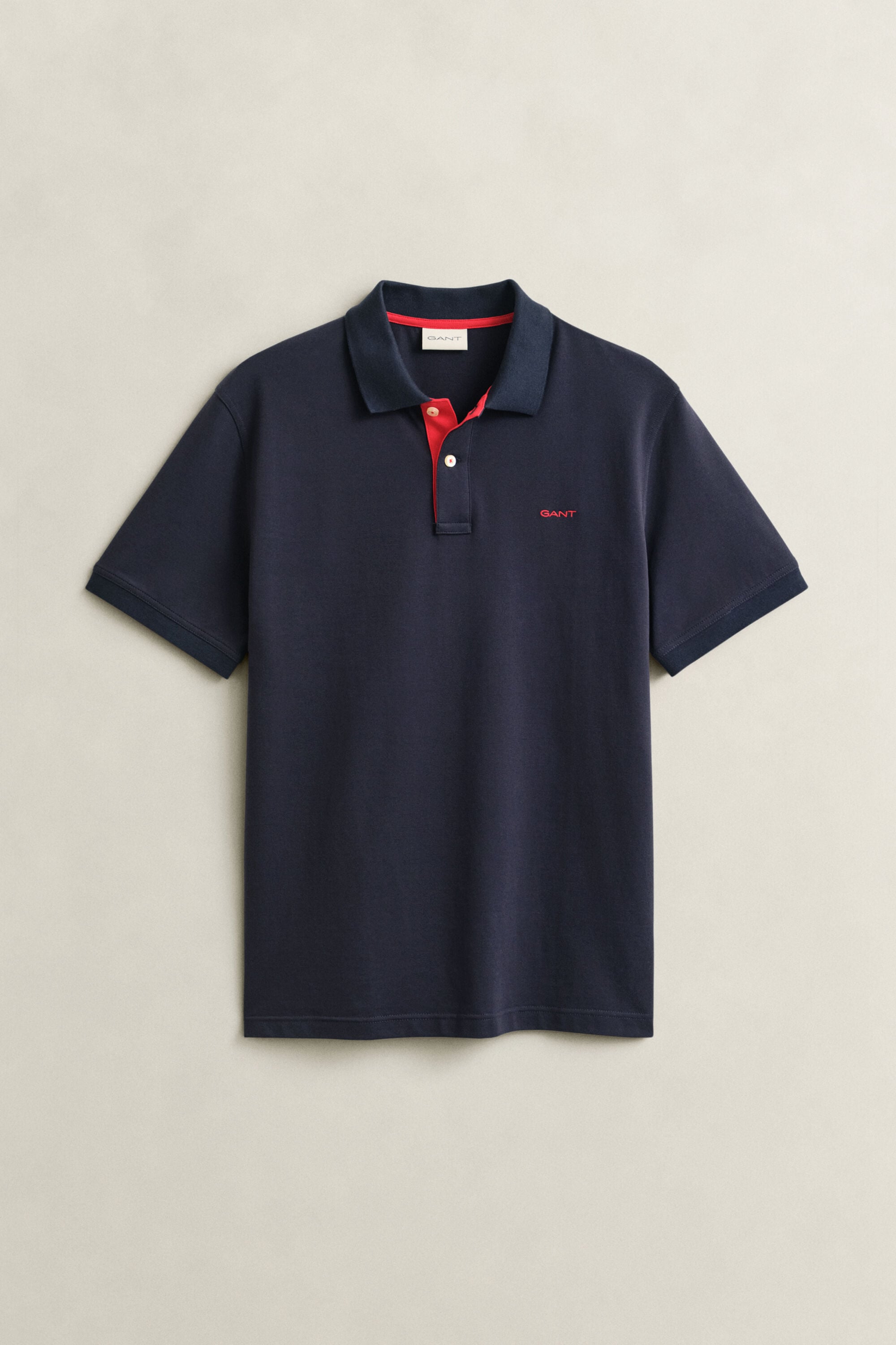 Polo in piqué a contrasto