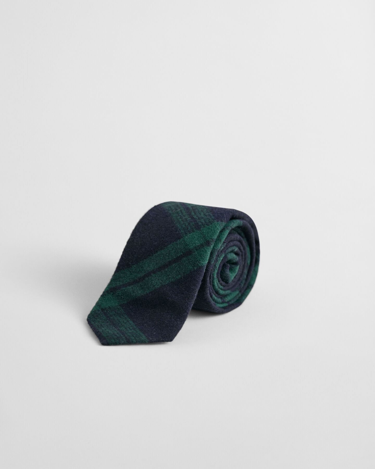 Confezione regalo con cravatta in flanella di lana a quadri