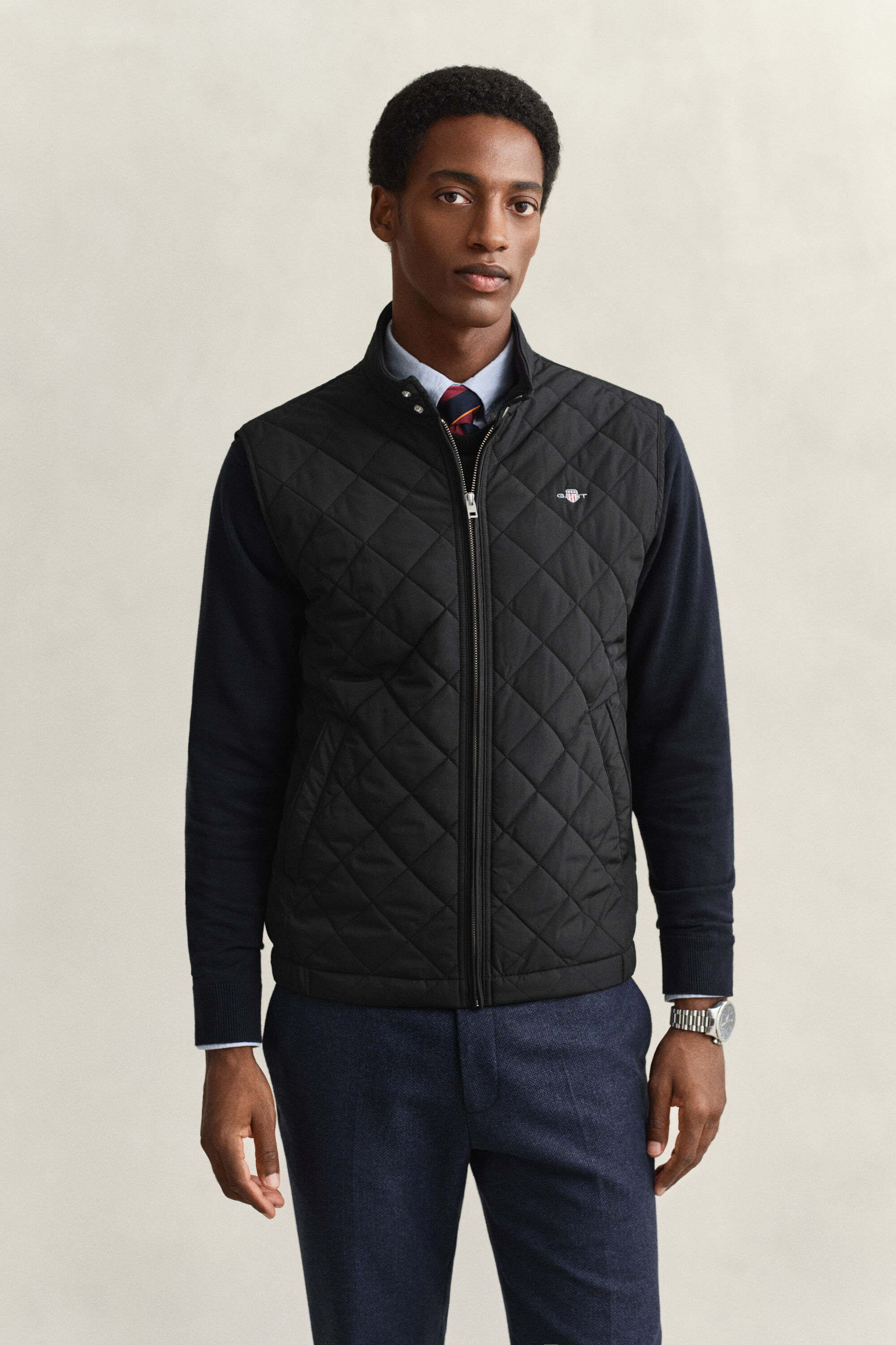 Piumino smanicato trapuntato Windcheater