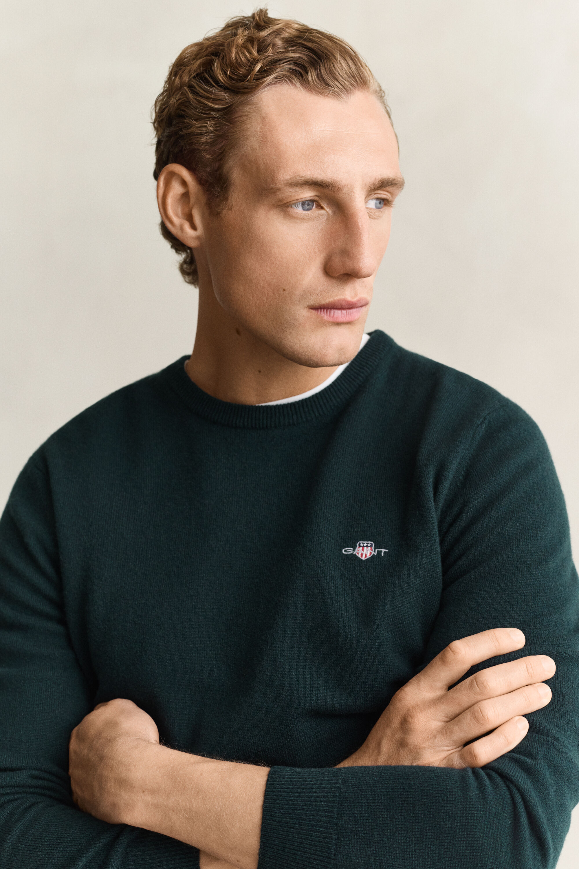Maglia girocollo in lana d’agnello