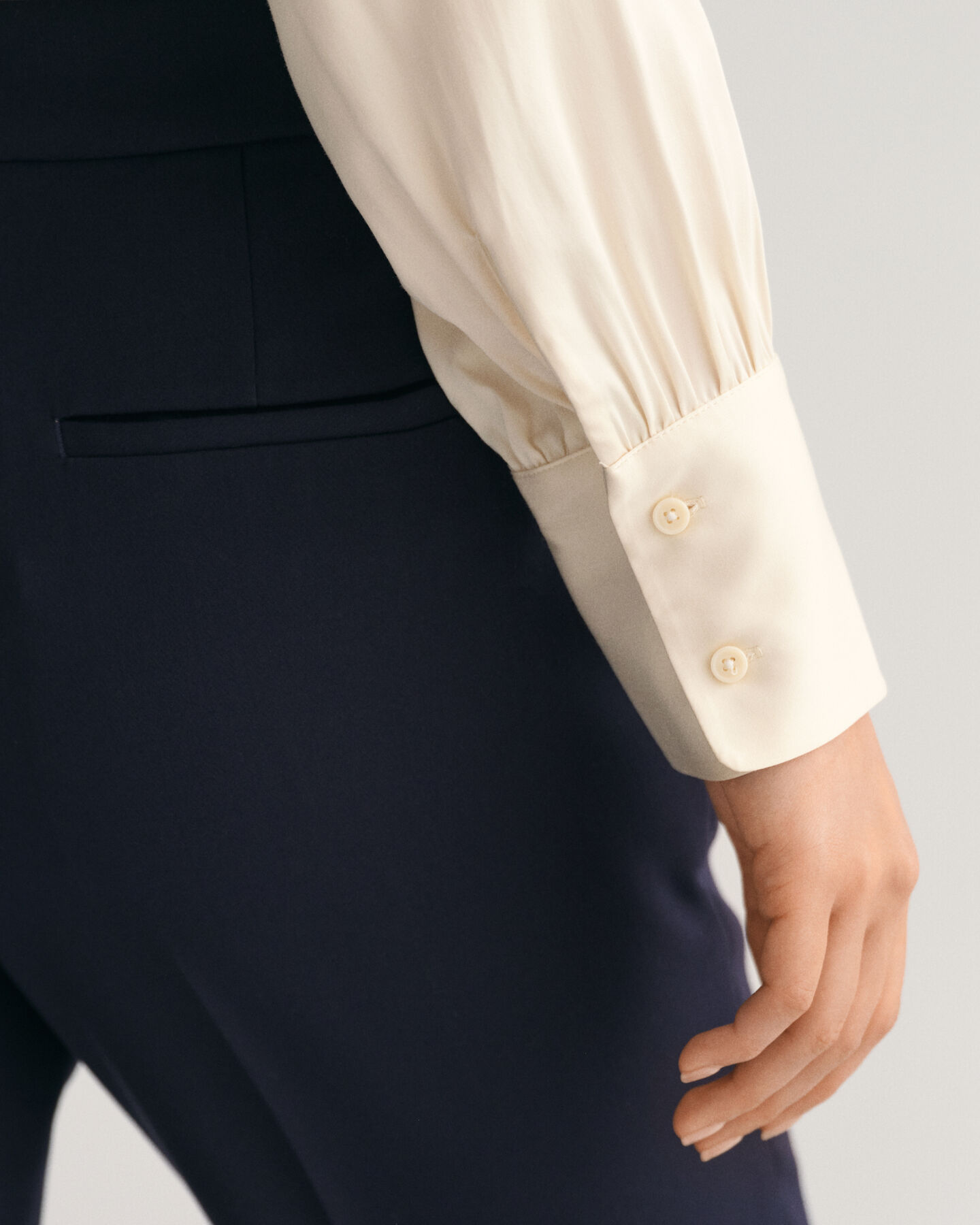 Camicia in raso regular fit