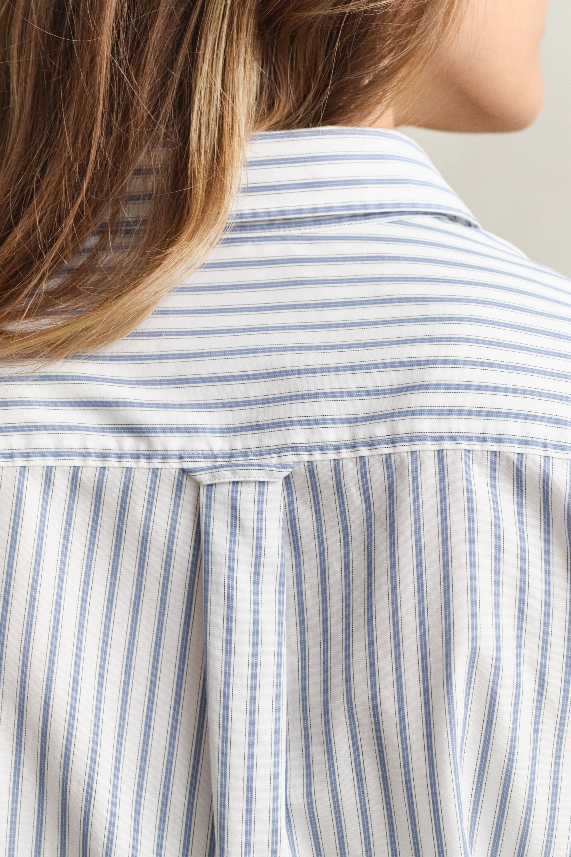 Camicia in popeline a righe regular fit