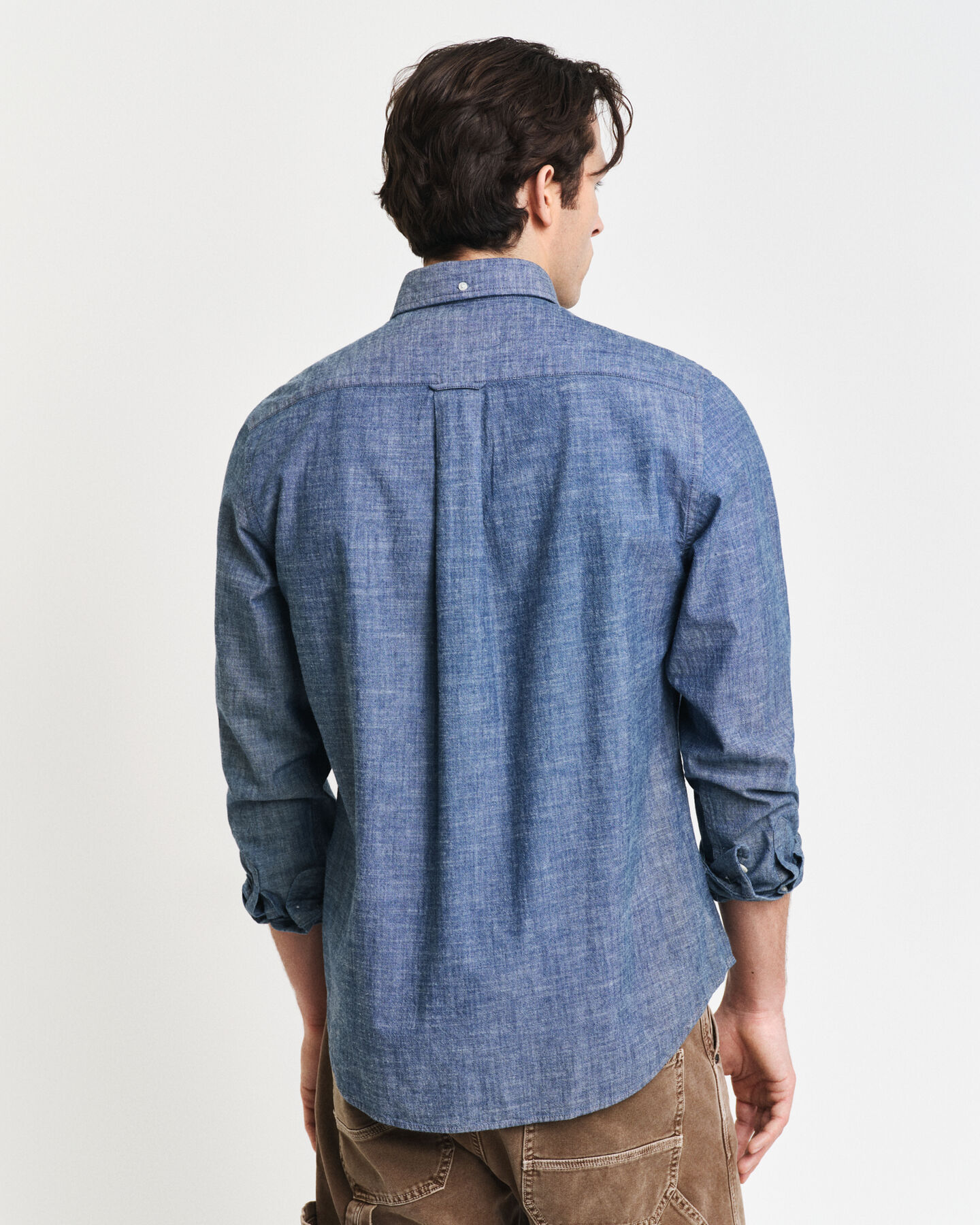 Camicia indaco in chambray regular fit