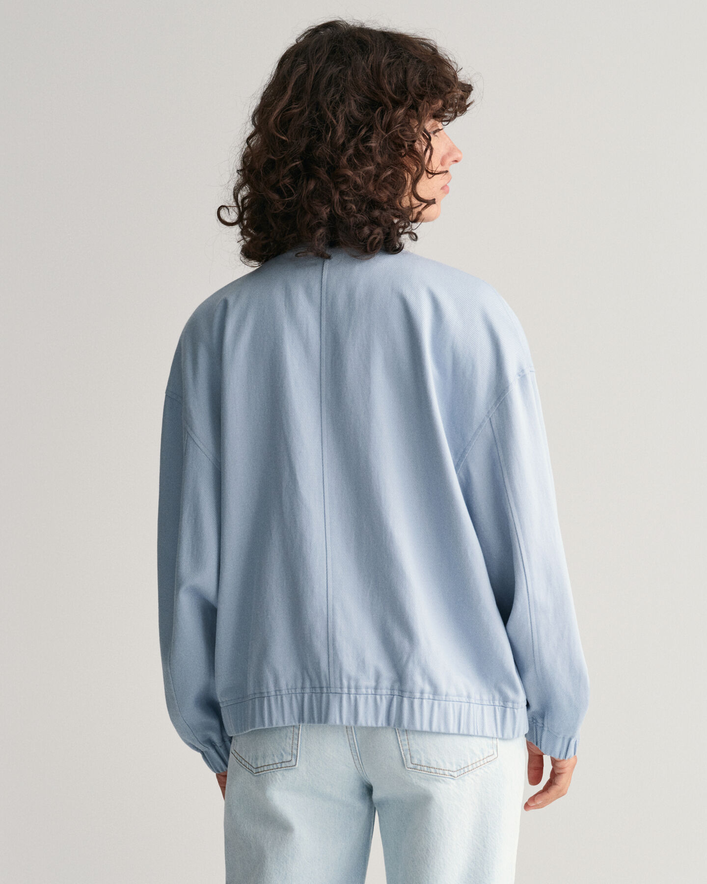 Giacca bomber in misto lino