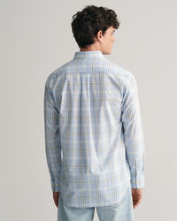 Camicia a quadri in popeline regular fit