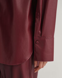 Camicia giacca in finta pelle