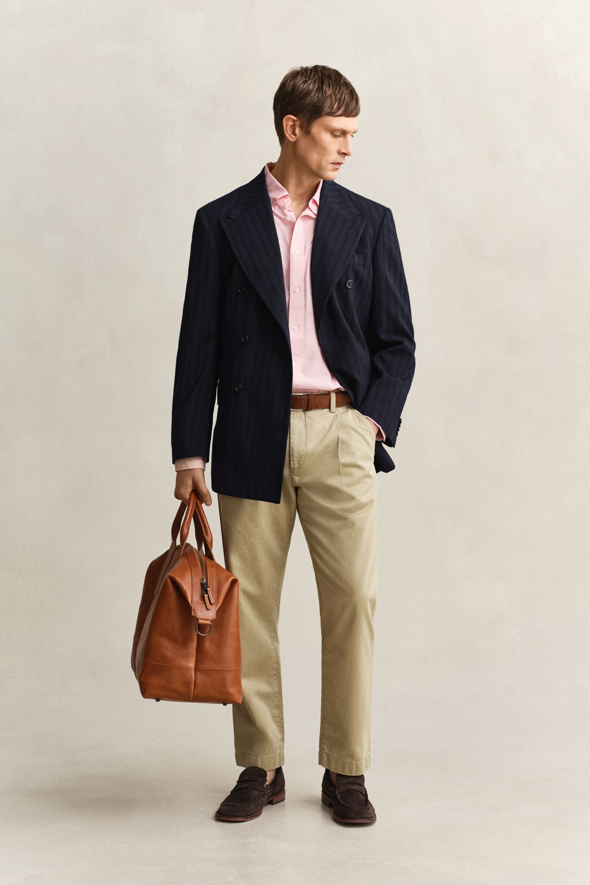 Camicia classica in popeline percalle