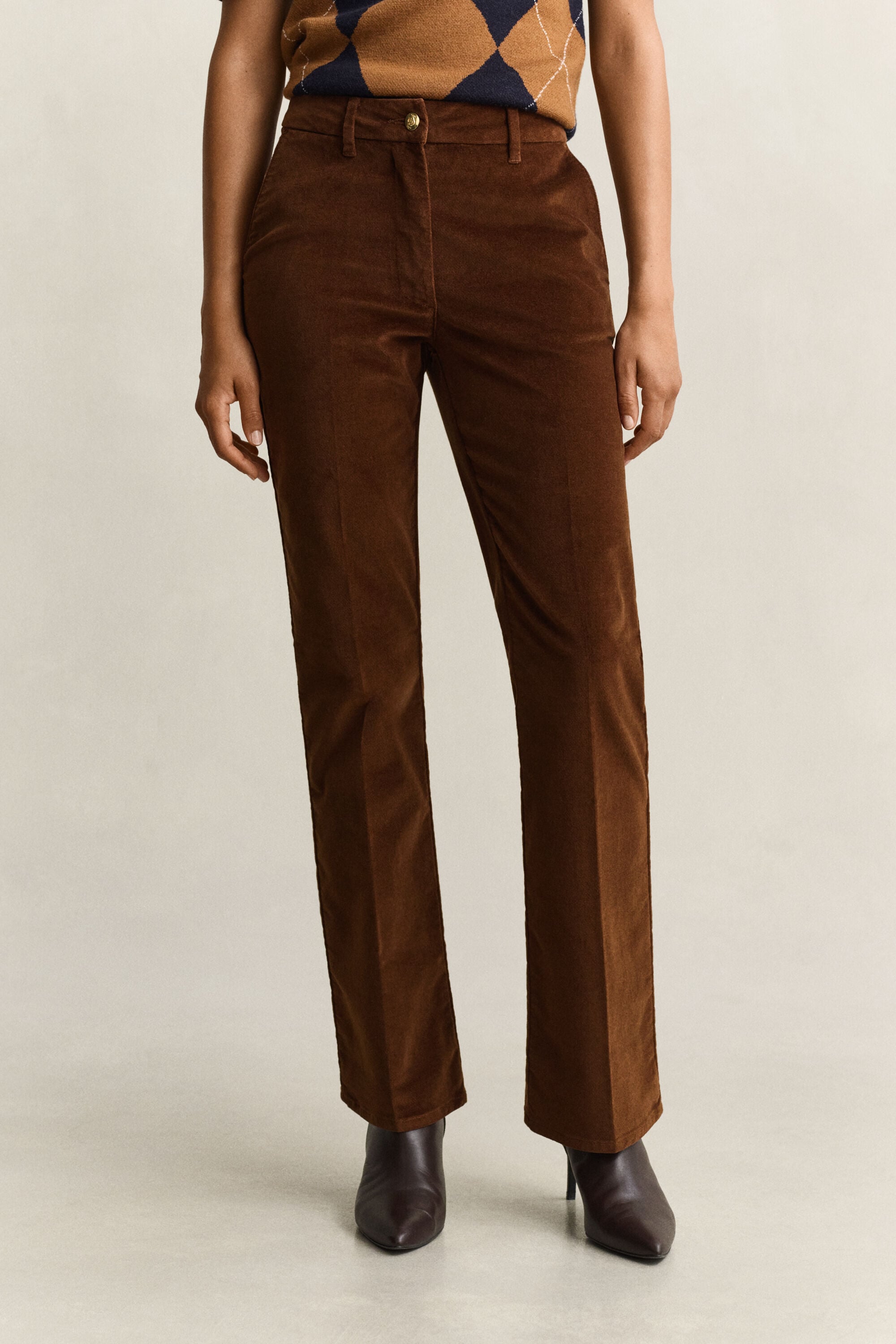 Pantaloni in velluto svasati