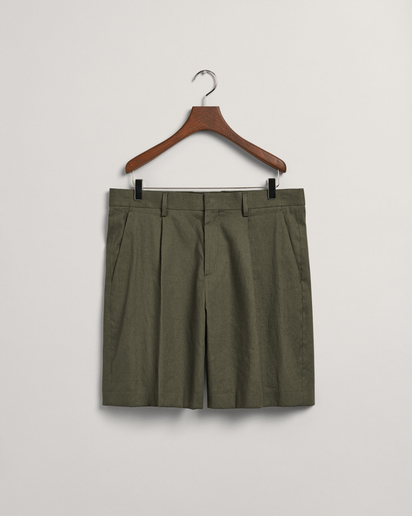 Pantaloncini da abito in misto lino-cotone