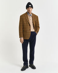 Blazer in tweed a quadri relaxed fit