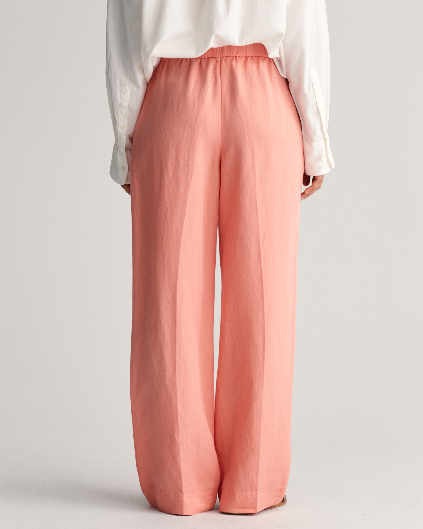 Pantaloni Pull-on in misto lino relaxed fit