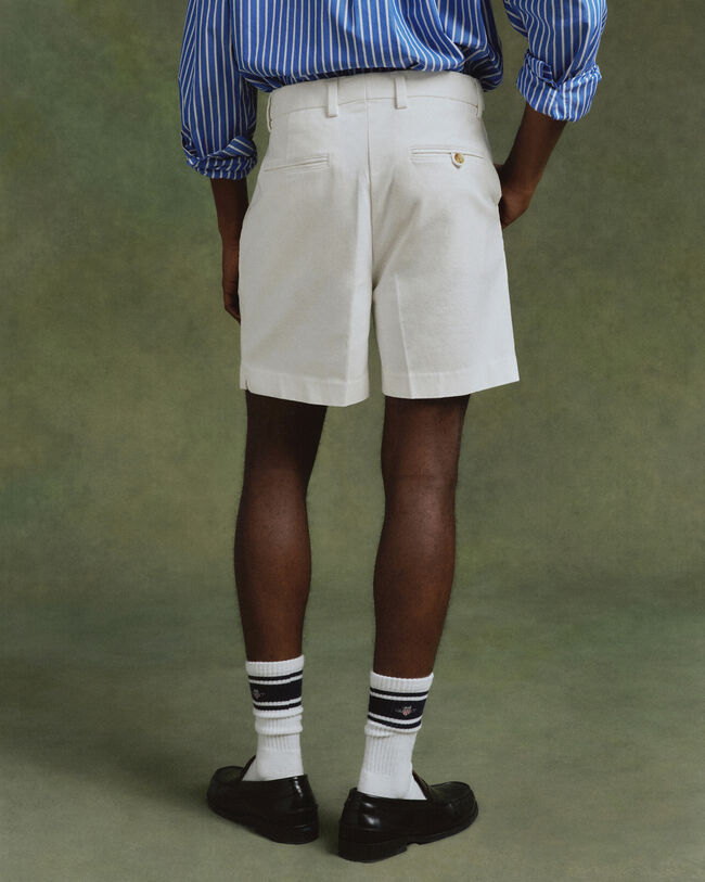 Pantaloncini in twill di cotone regular fit