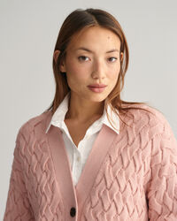 Cardigan in cotone testurizzato