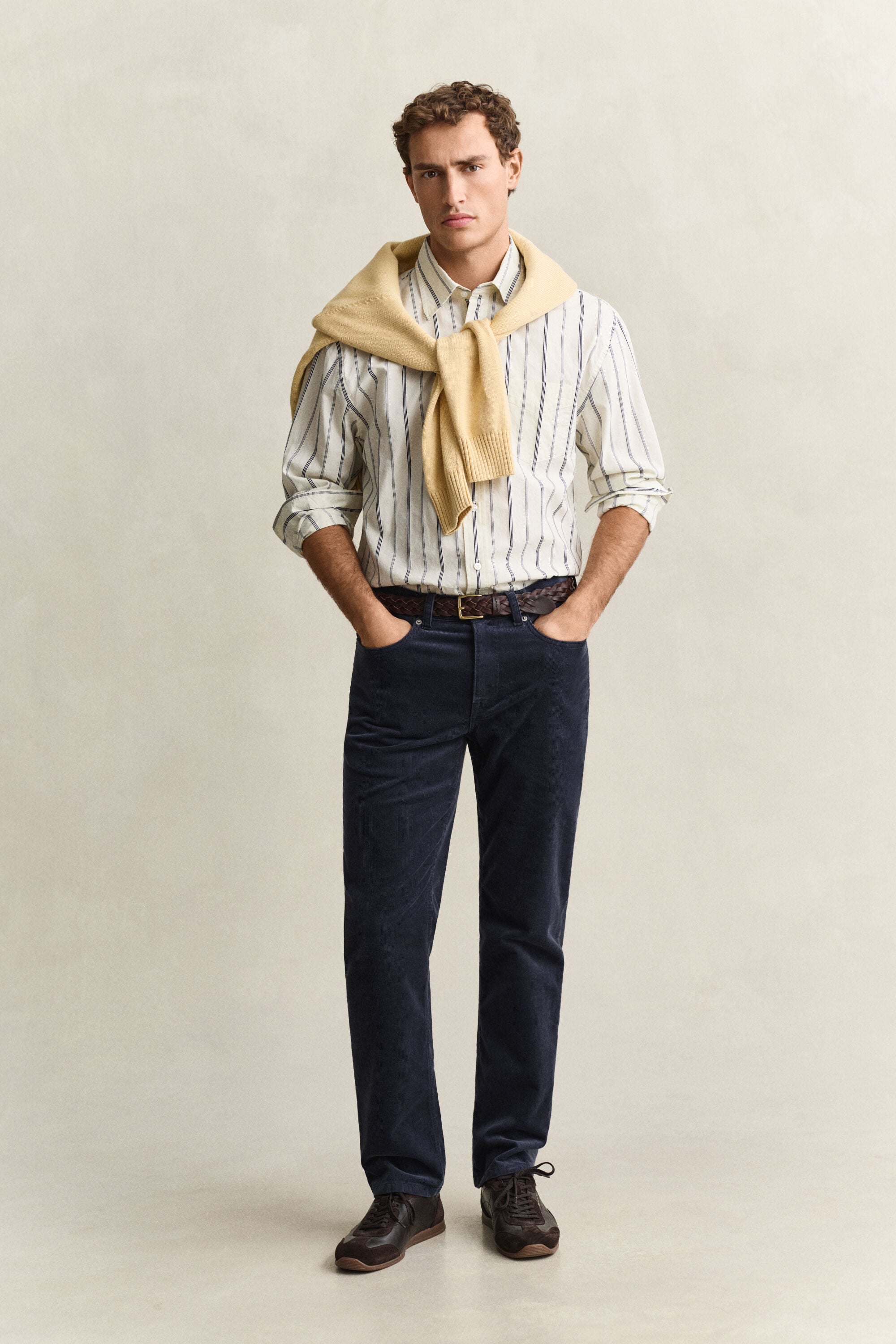 Jeans in velluto a coste