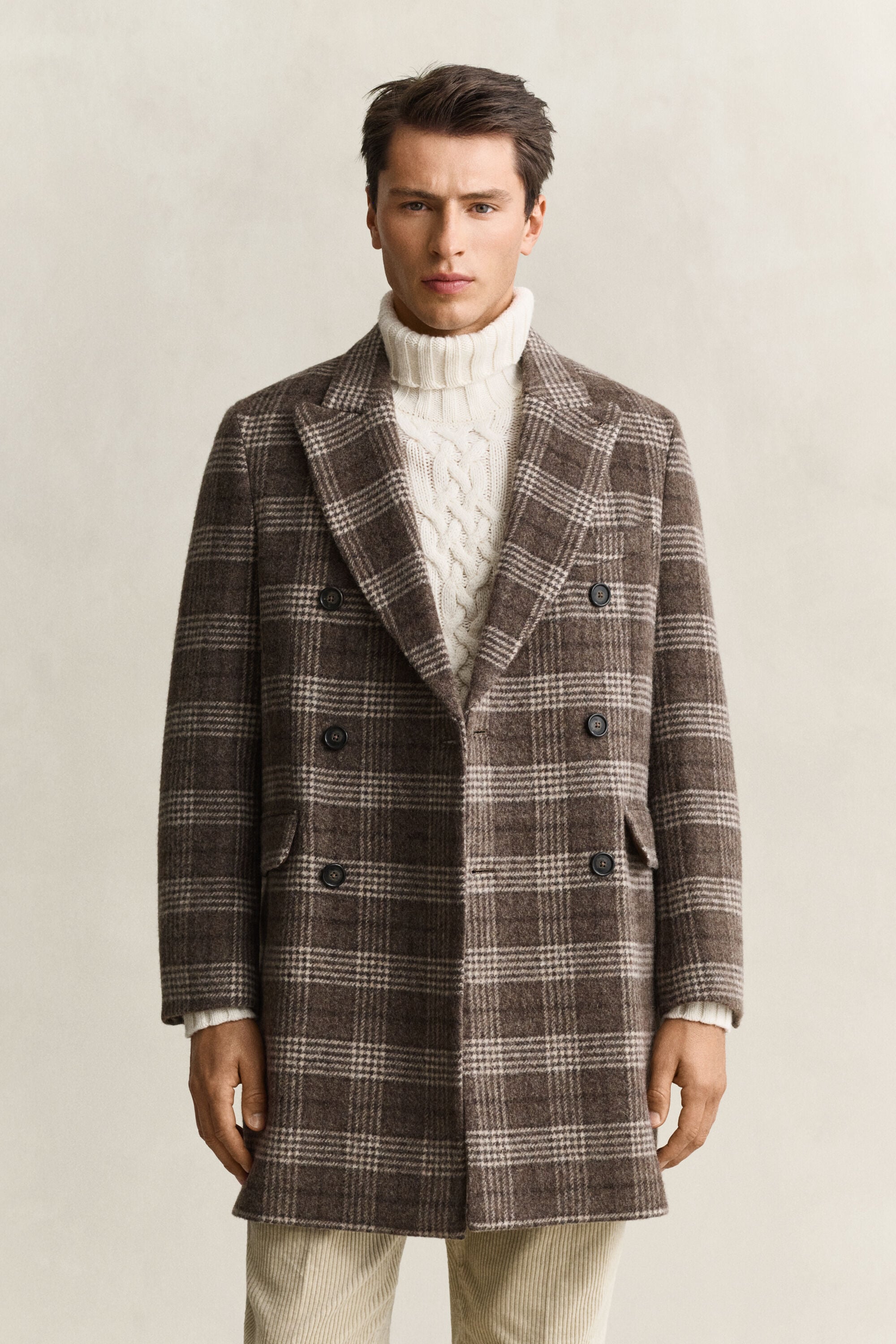 Cappotto in lana a doppio petto