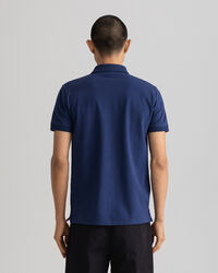 Rugger in piqué con colletto a contrasto