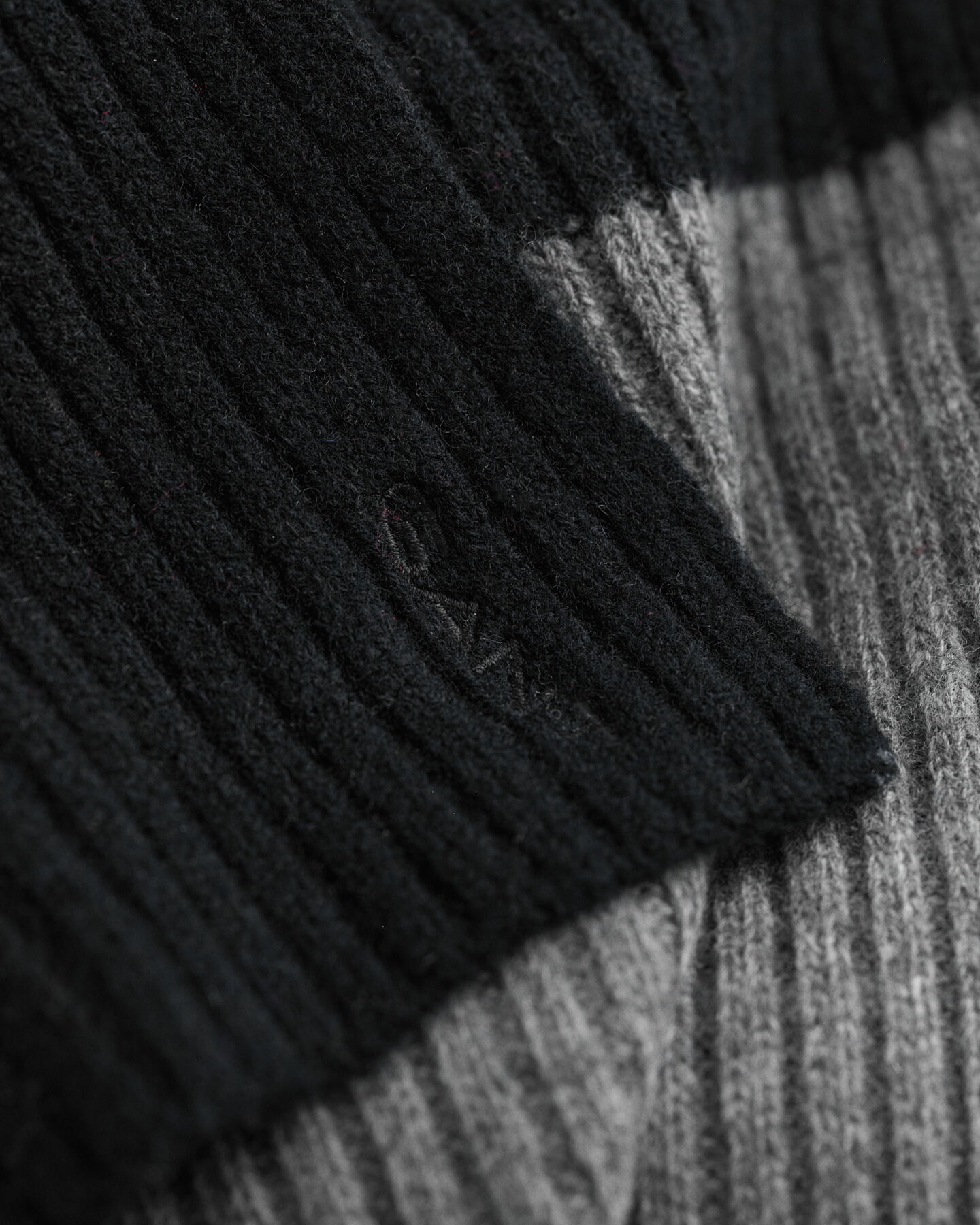 Sciarpa in maglia a righe