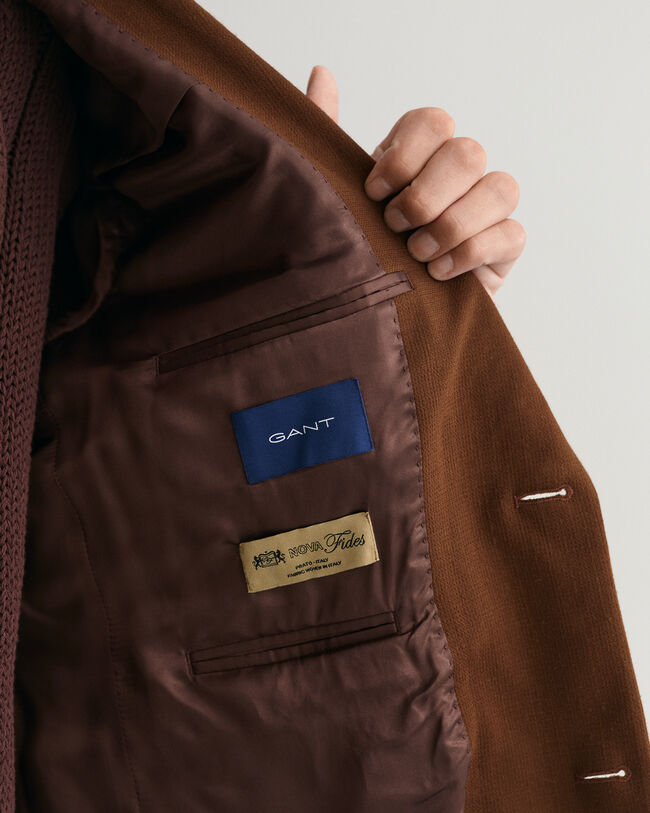 Blazer da abito in crêpe di lana oversize