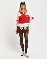 Maglia con scollo a V GANT Varsity in cotone