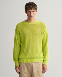 Maglia girocollo a trama aperta