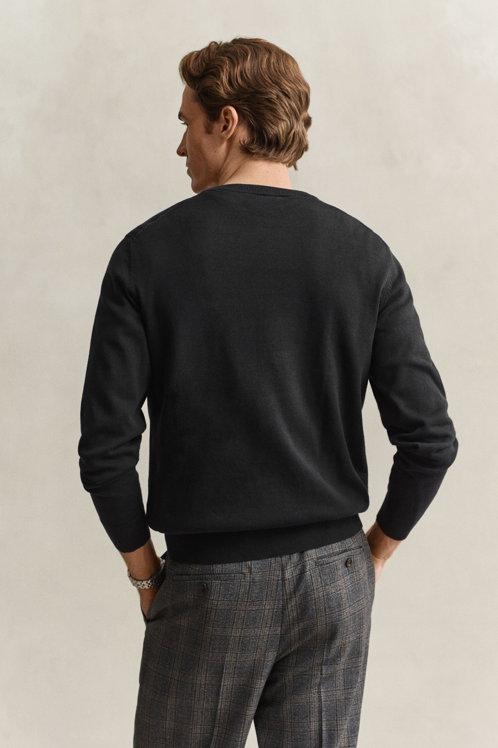 Maglia girocollo in cotone