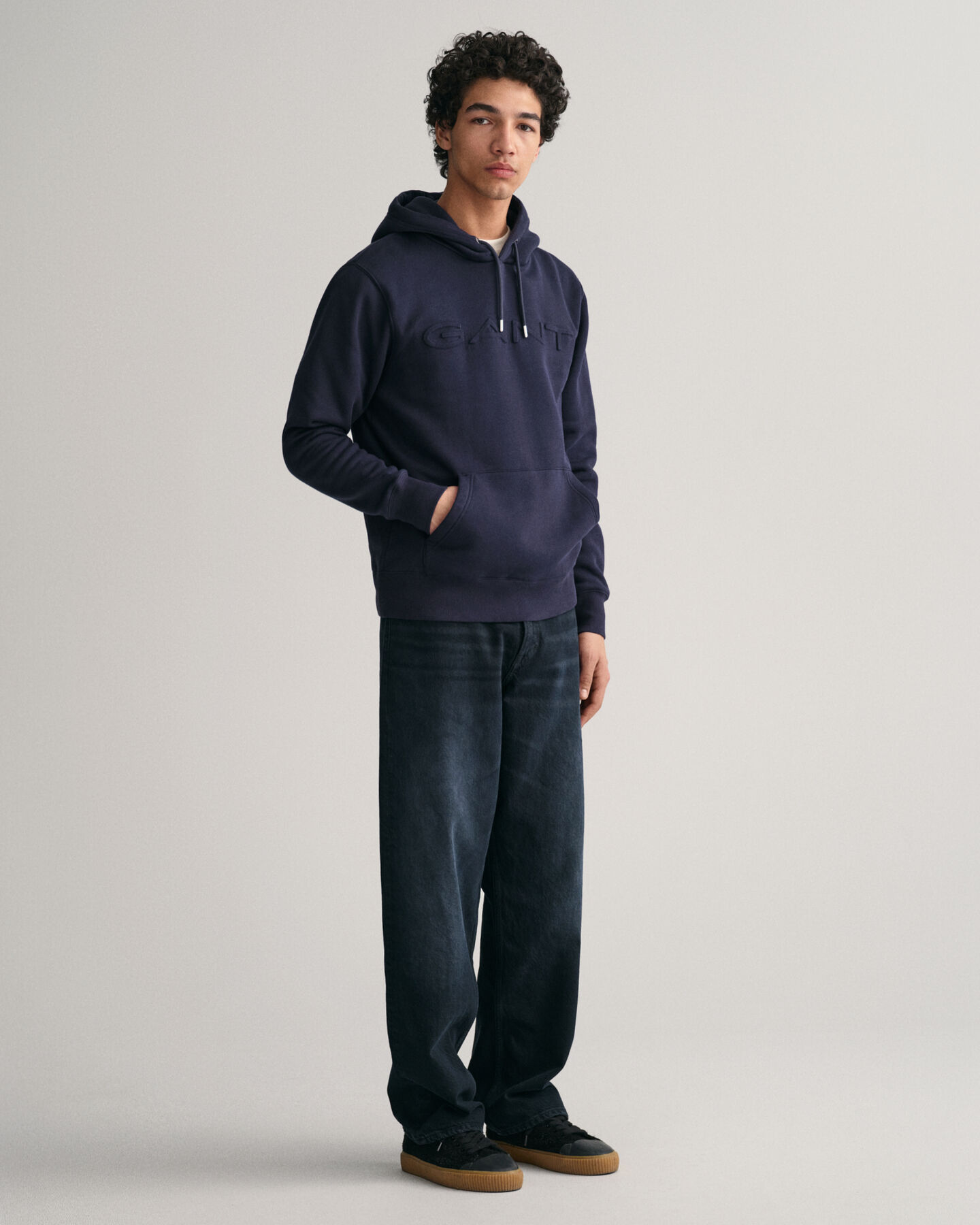 Felpa con cappuccio impressa