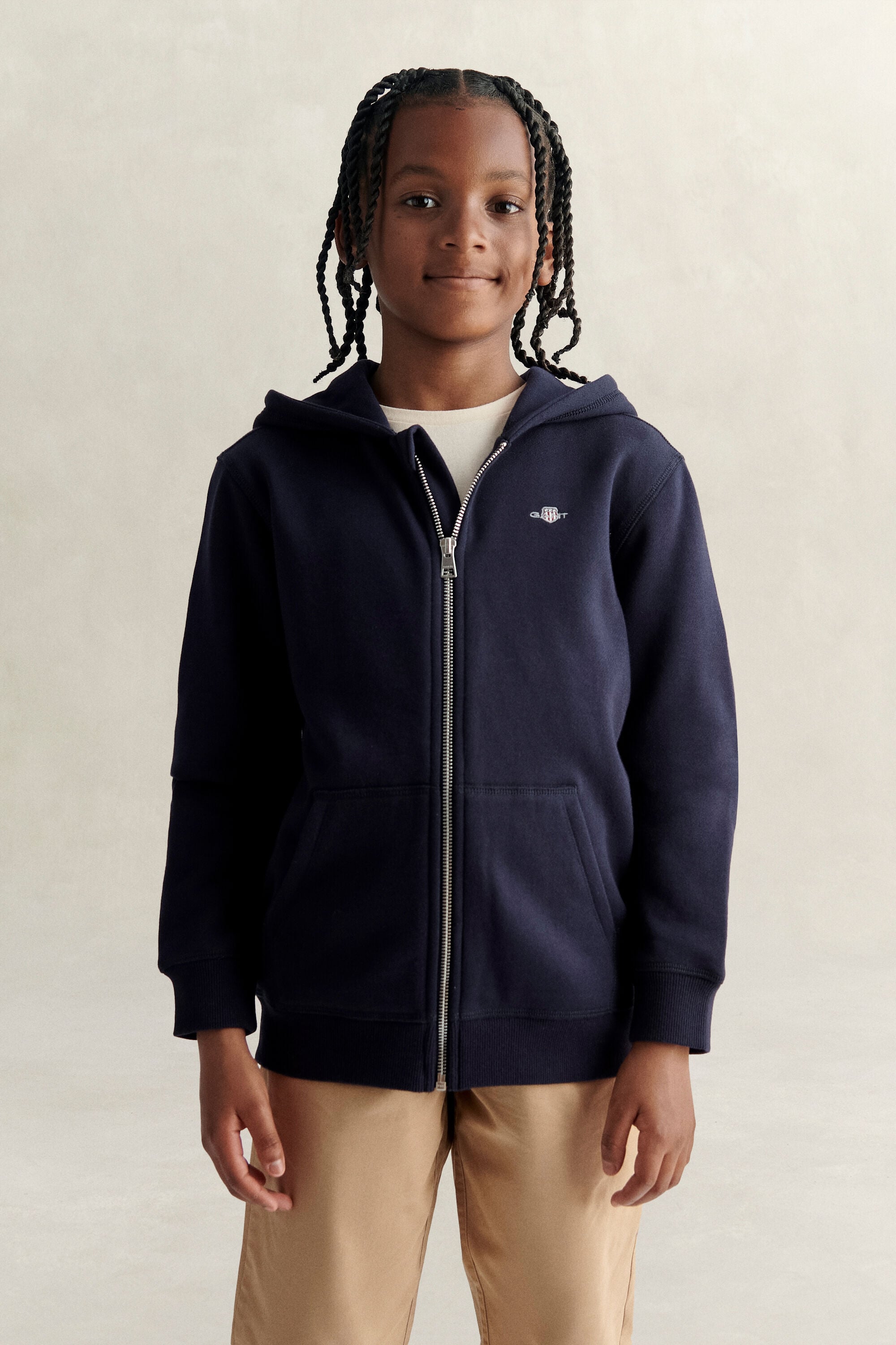 Felpa con cappuccio e zip Shield Teens