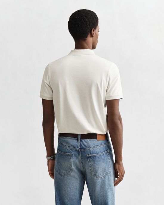 Polo in piqué a contrasto