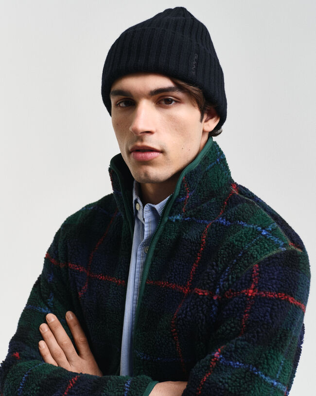 Giacca in pile a quadri