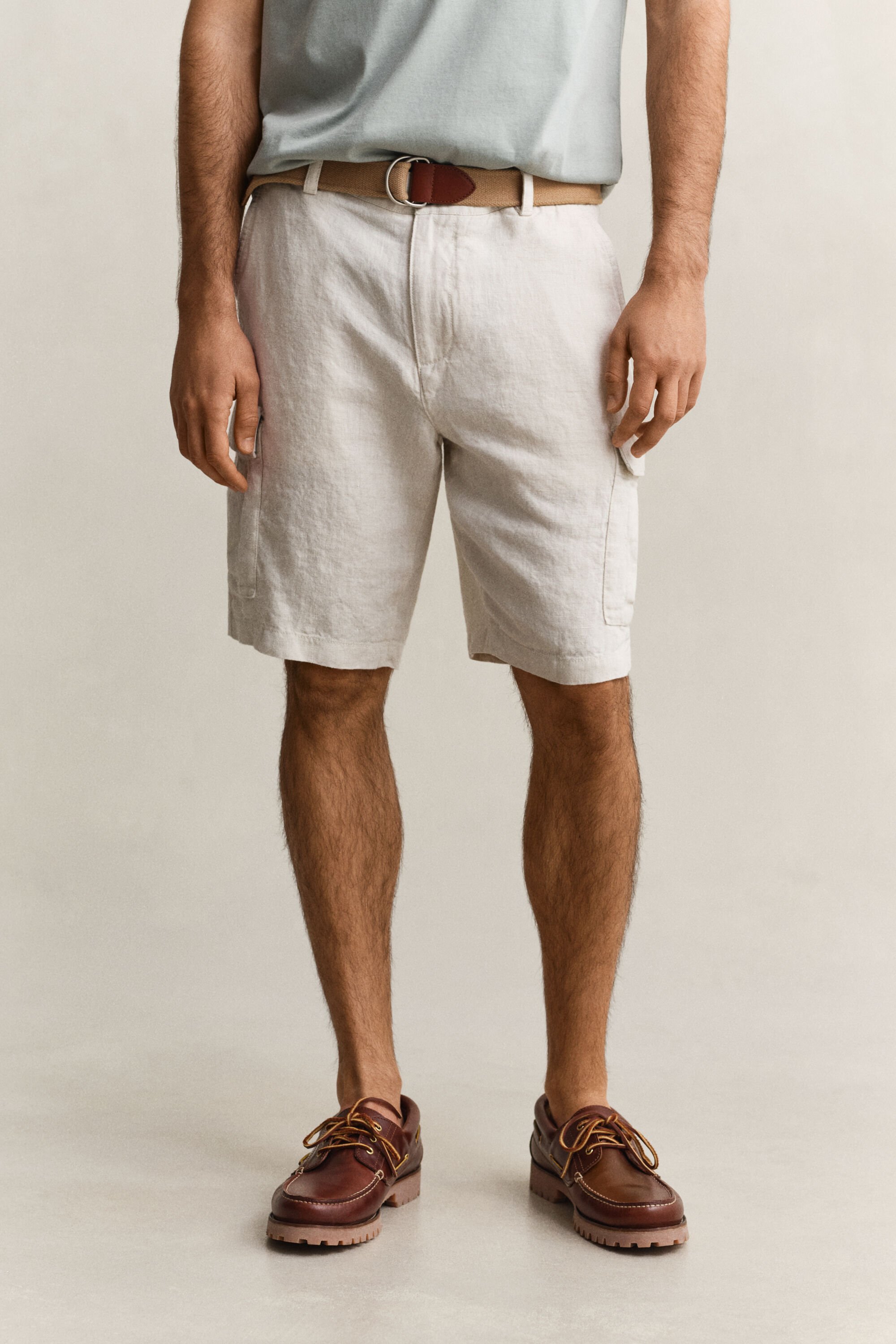 Pantaloncini cargo di lino