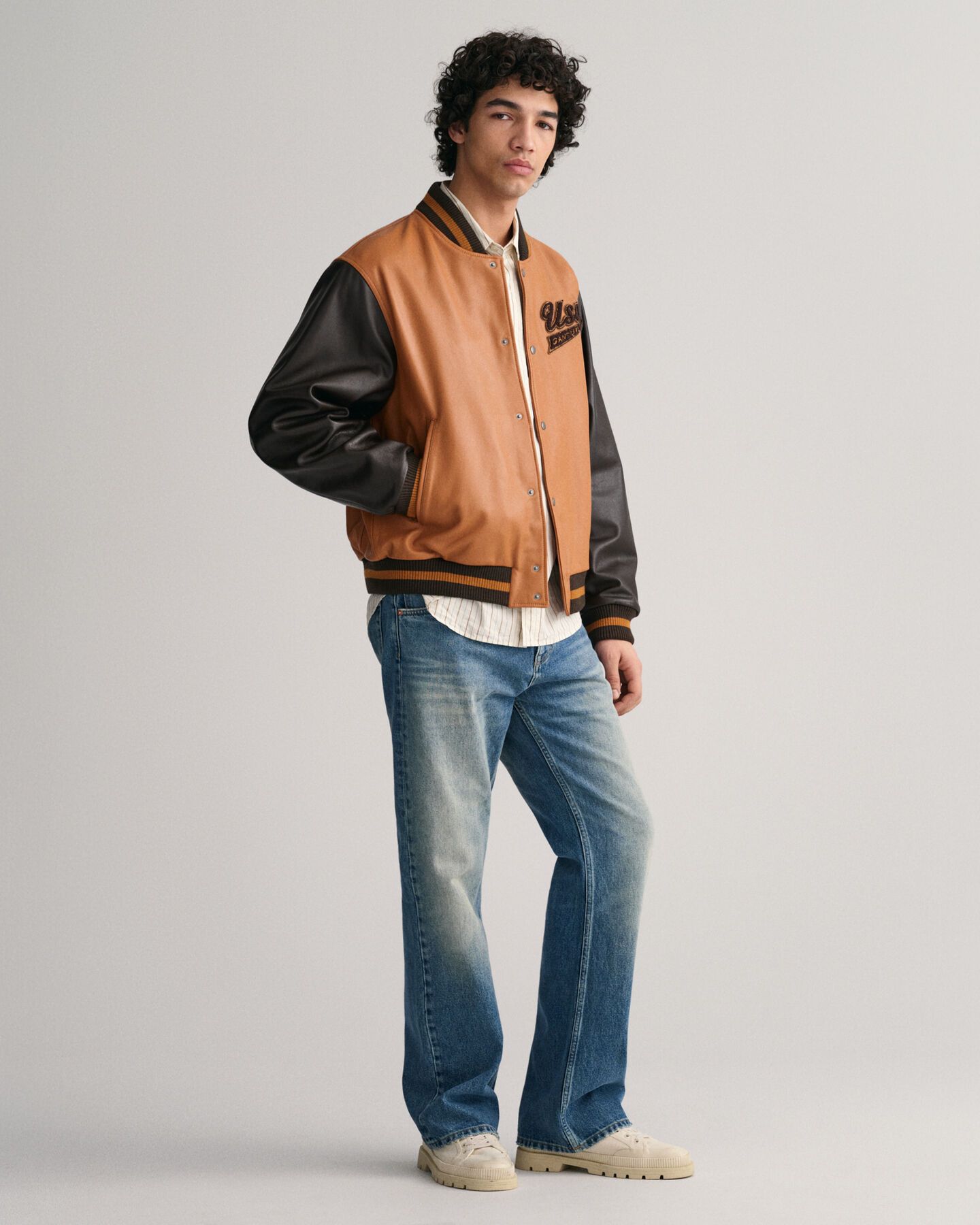 GANT Varsity Jacket in pelle