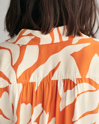 Camicia a maniche corte Palm Print relaxed fit