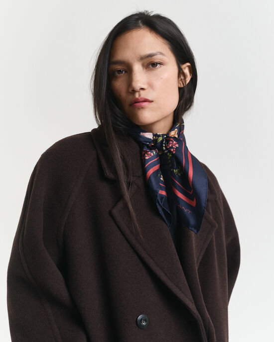 Foulard di seta con stampa a fiori