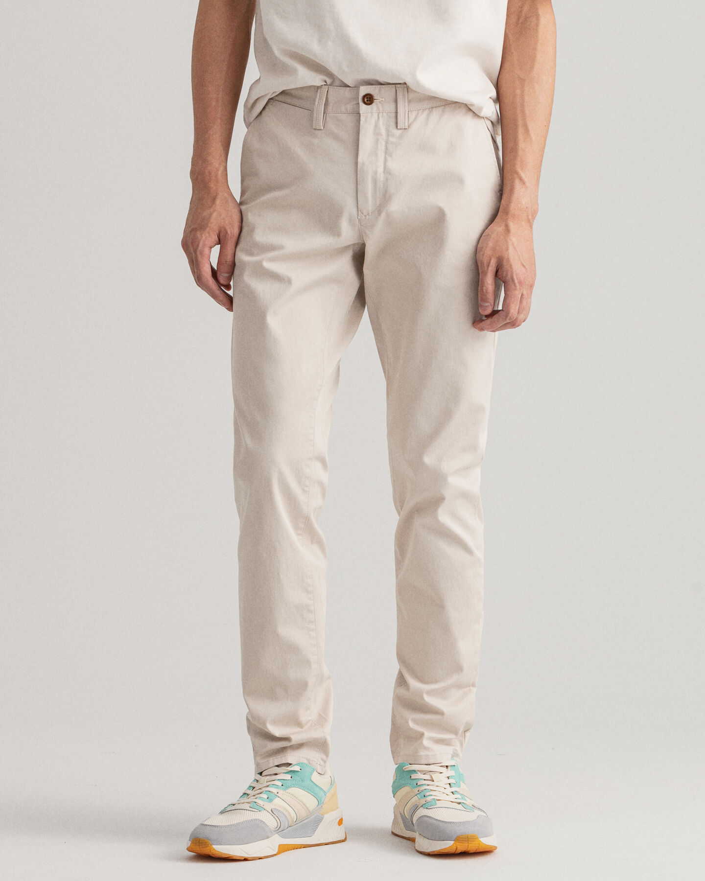 Pantaloni chino Hallden in twill slim fit