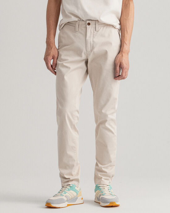 Pantaloni chino Hallden in twill slim fit