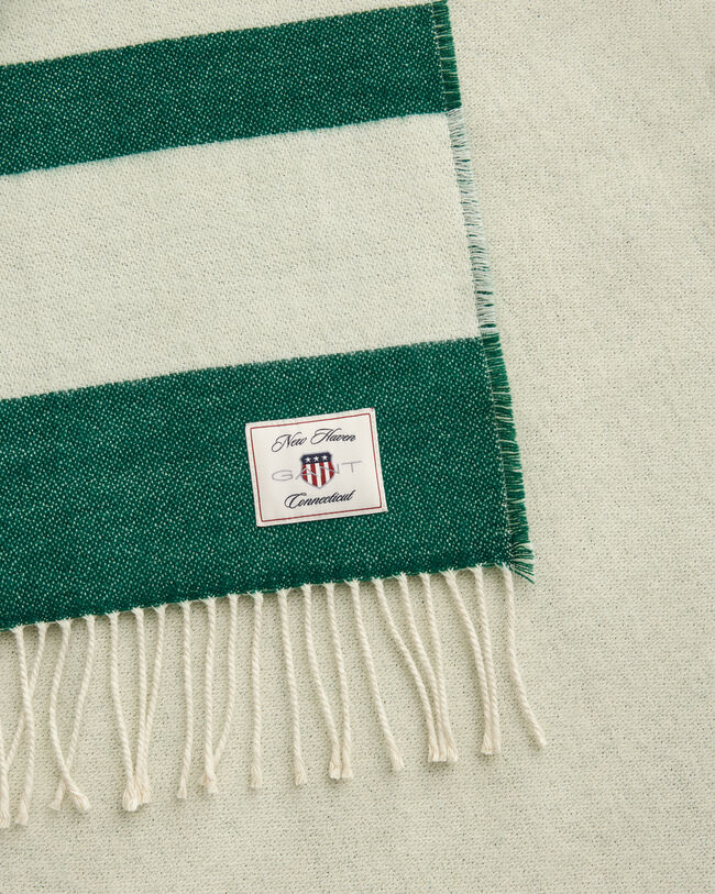 Coperta di lana a righe